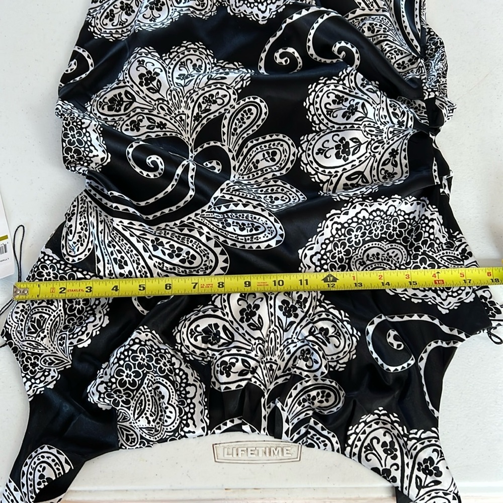 London Times Black and White Paisley Dress - Picture 11 of 12